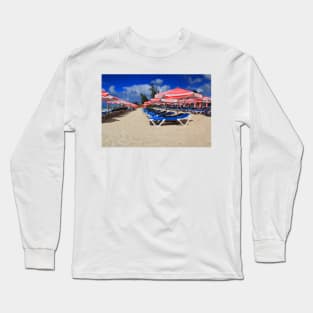 Barbados Beach chairs Long Sleeve T-Shirt